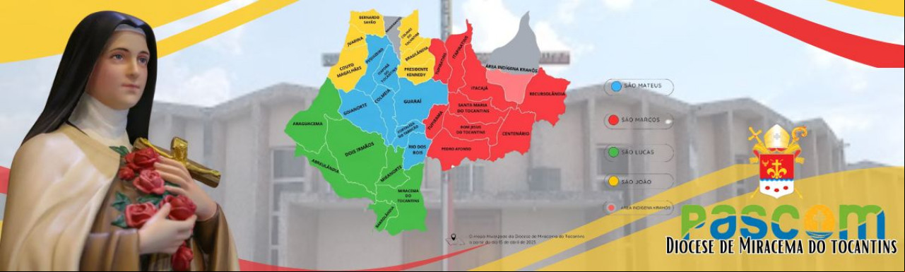Diocese de Miracema do Tocantins com o Mapa